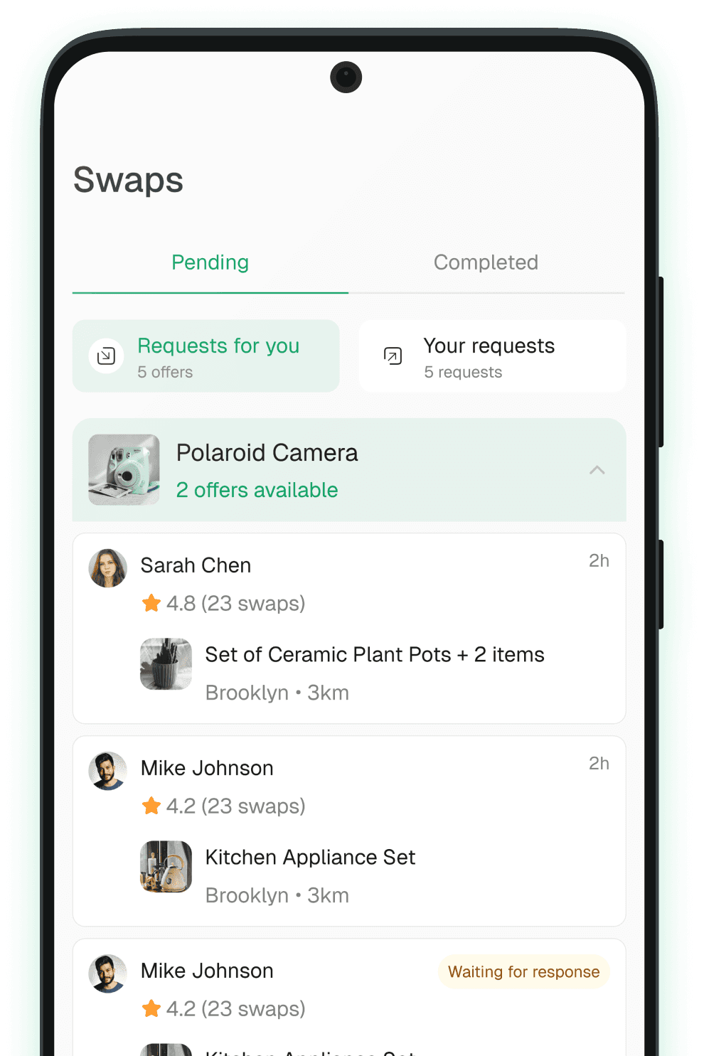Swap Requests, All in One Place
